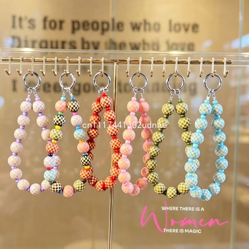 Original Wooden Plaid Beaded P - Phone Accessories Charms ulasan dan harga