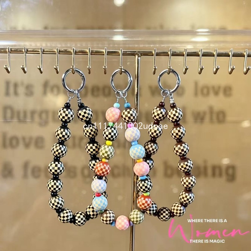 Original Wooden Plaid Beaded P - Phone Accessories Charms ulasan dan harga