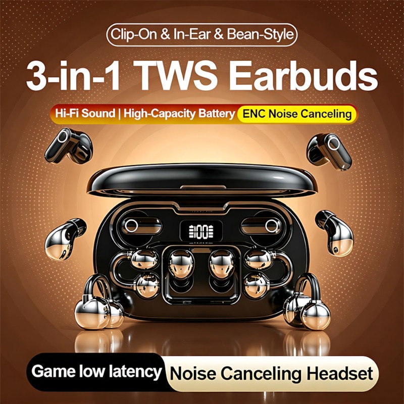 New 3 in 1 Wireless Bluetooth  - Phone Accessories Amazon ulasan dan harga