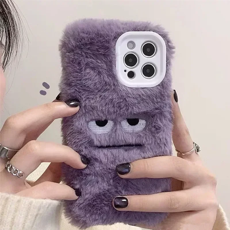 Cute Monster Plush Fluffy Phon - Apple Iphone 15 ulasan dan harga