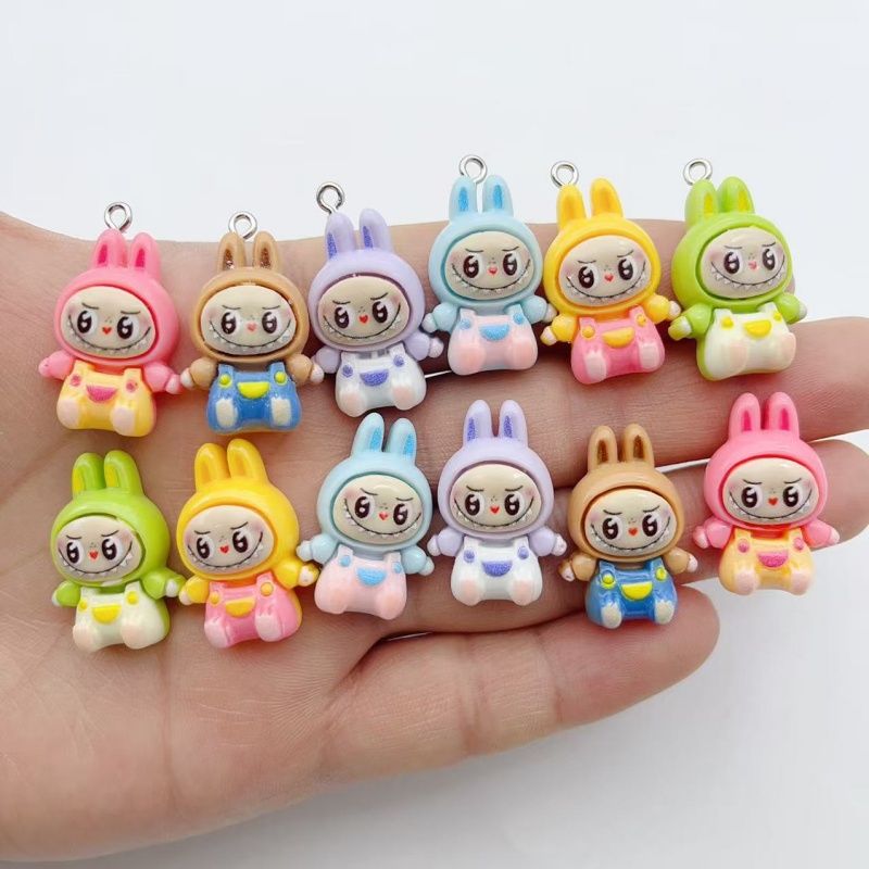 10Pcs Kawaii Rabbit Strawberry - Phone Accessories Charms ulasan dan harga