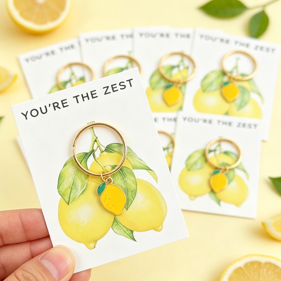 7 Chic Lemon Keychains, Includ - Phone Accessories Charms ulasan dan harga